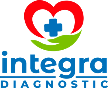 Logo de Integra Diagnostic, laboratorio y rayos X del hospital